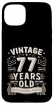 Coque pour iPhone 15 Plus Vintage Legend 77 Years Old Limited Edition Men Women Bday