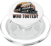 Who Tooted for a Train Lover & Locomotive Lover PopSockets PopGrip pour MagSafe