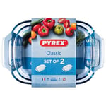 Ensemble de plats de cuisson au four Pyrex Classic Transparent Verre Borosilicaté (2 pcs)