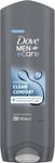 Dove Men+Care Hydrating Clean Comfort 3-In-1 Hair, Body 250 ml (Pack of 1)