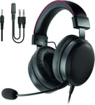 Blackjack Casque Gamer Avec Câble Et Micro Pour Console PS5 [3D AUDIO], PS4, XBOX One X/S, Nintendo Switch et Smartphone - Over Ear Headphones Driver40mm [IMMERSION TOTALE] [ Exclusive]