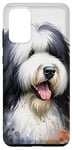 Galaxy S20+ Old English Sheepdog Dog Watercolor Artwork Case