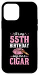 iPhone 12 mini It's My 55th Birthday Buy Me A Cigar Themed Birthday Party Case