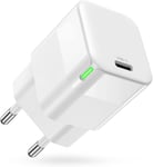 30W USB 3.1 Type C Chargeur Adaptateur pour Samsung Galaxy Xcover 7 Fiche Blanc