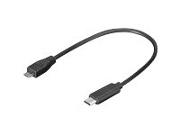 MicroConnect - USB-kabel - 24 pin USB-C (hane) till USB Type B (hane) - USB 3.1 - 20 cm