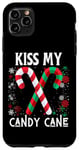 Coque pour iPhone 11 Pro Max Kiss My Candy Cane Fight Naughty Ugly Pull de Noël