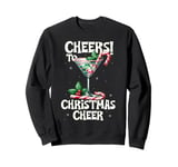 Peppermint Martini Christmas Cheer Cocktail Drink Mixology Sweatshirt