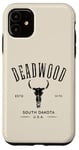 iPhone 11 Deadwood South Dakota USA Vintage Distressed Style Design Case