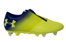 Under Armour UA Team Spotlight Hybird SG Yellow Football Boots - Mens Leather - Size UK 6.5