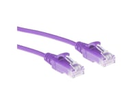 Act Purple 0.15 Meter Lszh U/Utp Cat6 Datacenter Slimline Patch Cable Snagless With Rj45 Connectors (Dc9330)