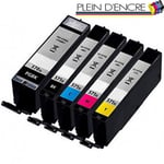 5 cartouches d'encre PGI570 XL Black CLI571 XL Color imprimante Canon MG 7751