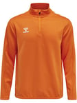 hummel Men's Hmlcore Xk Half Zip Poly Sweat Sweatshirt, Orange Tiger, S