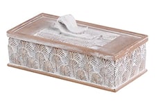 Adda Home Boîte décorative, résine 20 x 10 x 7,5 cm