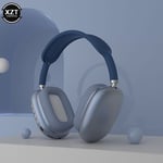 P9 Air Max Casque HiFi stéréo sans fil Bluetooth Musique Casque sans fil avec microphone Écouteur de sport pour téléphone PC Gaming-Bleu