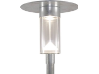 DeKaLED street parkarmatur f/Ø60 mast. Asymmetrisk Galvaniseret LED 24W 3K 2271Lm KL II 230V IP56 IK10 ON-OFF PROFESSIONEL