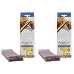 Abranet Bande abrasive en filet 80x230mm / Feuilles abrasives auto-agrippantes/Grain P120 / 10 pièces / AE175F1012 / pour poncer sans poussière le bois, le mastic, la peinture, le plastique