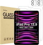 2+2 Pack Screen Protector for Ipad Pro 12.9 Inch 6Th 5Th 4Th Generation 2022 202