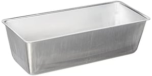 Pentole Agnelli Moule à Cake en Aluminium, Argenté 22 cm Argent