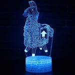 Fortnite Game Cosplay Prop 3d Led Lamp Night Pics-9 Alpaca