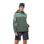 Jack Wolfskin Women's Go Hike Softshell W Jacket, Hedge Green, XXL