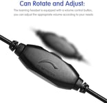 3.5mm Mobile Phone Headset with Microphone Noise Cancelling & Audio Controls, PC