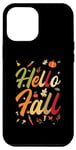 iPhone 12 Pro Max Hello Fall Autumn Colors Leaves Pumpkins Fall Vibes Season Case