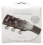 Ibanez IACS62C Jeu de cordes pour guitare acoustique, 6 cordes/Custom Light, à revêtement