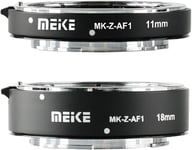 Ensemble de Tubes d'extension Macro à Mise au Point Automatique en métal (11 mm + 18 mm) Compatible avec Nikon Z5 Z6 Z6II Z7 Z7II Z50.[G574]