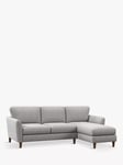 John Lewis Hamilton RHF 4 Seater Sofa, Dark Leg, Grey