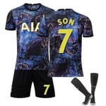 Son #7 tröja Tottenham Hotspur 2122 Fotbo T-shirts Jersey Set CNMR / l