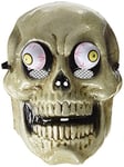 RUBIES - Accessoire pour Déguisement Adulte HALLOWEEN Officiel - Masque Squelette Yeux Exorbités - Taille Unique - Pour Costume Halloween, Femmes et Hommes, Blanc