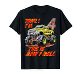 Monster Truck Car Enjoy for 4-Year-Old Birthday Kids Boys T-Shirt