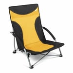 Sandy Low Beach Lake Garden Chair Sunset Foldable Portable Yellow - Kampa