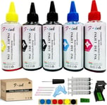 Lot De 5 Flacons D'Encre Et De Recharge D'Encre De 100 Ml Compatibles Avec Cartouche D'Encre Pg-560 Cl-561 Pg-540 Cl-541 Pg-560Xl Cl-561Xl Pg-540Xl Cl-541Xl[DYJ070701]