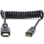 Atomos coiled mini HDMI to full HDMI kabel 30-45cm