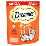 DREAMIES Cat Treats with Chicken Mega Pack, 6 Pouches of 200g