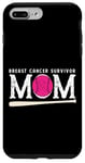 iPhone 7 Plus/8 Plus Pink Ribbon Baseball - Breast Cancer Survivor Mother Mom Case