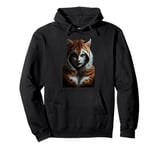 Fierce Jungle Tiger Spirit Fantasy Artwork Pullover Hoodie