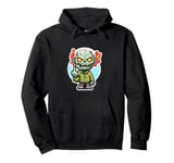 funny ZOMBIE FIRE happy halloween easy costume idea F YOU Pullover Hoodie