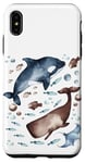 Coque pour iPhone XS Max Orca Whale Motif For Kids With Ocean Fish Pattern Cute Fishy