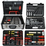 719-50 Malette à outils complète - Valise à Outils - Boîte à outils en aluminium - 207-pièces - Famex