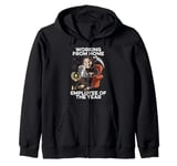 Working From Home Employee Of The Year Grim Reaper Halloween Zip Hoodie