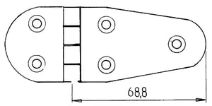 LUCKGÅNGJÄRN 105X38 RF