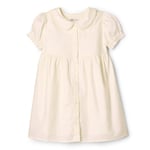 Amazon Essentials x Sofia Grainge Robe en Satin De Coton avec Col Bébé Fille, Ivoire, 0-3 Mois