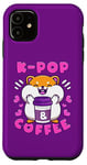 Coque pour iPhone 11 Hamster, K-Pop et café, musique coréenne, mignon et enjoué