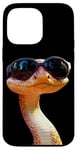 Coque pour iPhone 14 Pro Max Serpent avec Lunettes de Soleil Python Cobra Mamba Serpents