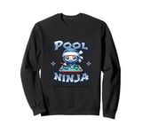 Pool Ninja Billiards Player Playing Billiard Ninja Sweatshirt