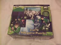 New C.N. Ben 10 Alien Force 3 x 100 Piece Jigsaw Puzzle