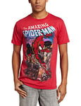 Marvel Men's Amazing Spider-Man T-Shirt, Heather Red, Large