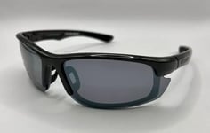 New Foster Grant Mens Tack Polarised Semi-Rimless Wrap Sport Designer Sunglasses